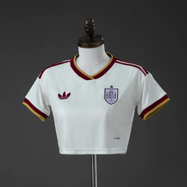 2026 Spain Away Womens Crop Top Style